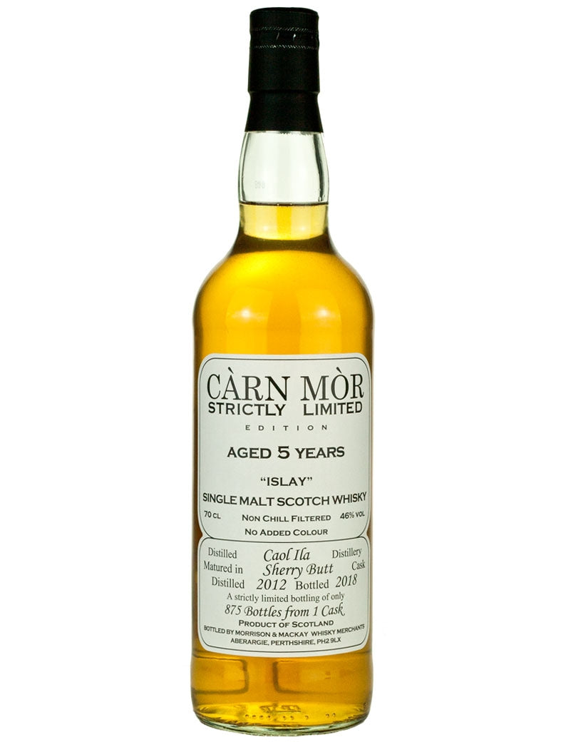Caol Ila 5 Year Old 2012 Carn Mor Strictly