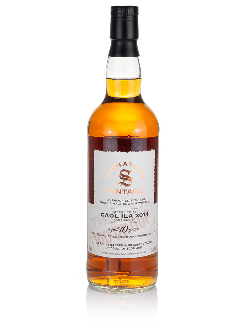 Caol Ila 10 Year Old 2014 Signatory 100-Proof Edition #28