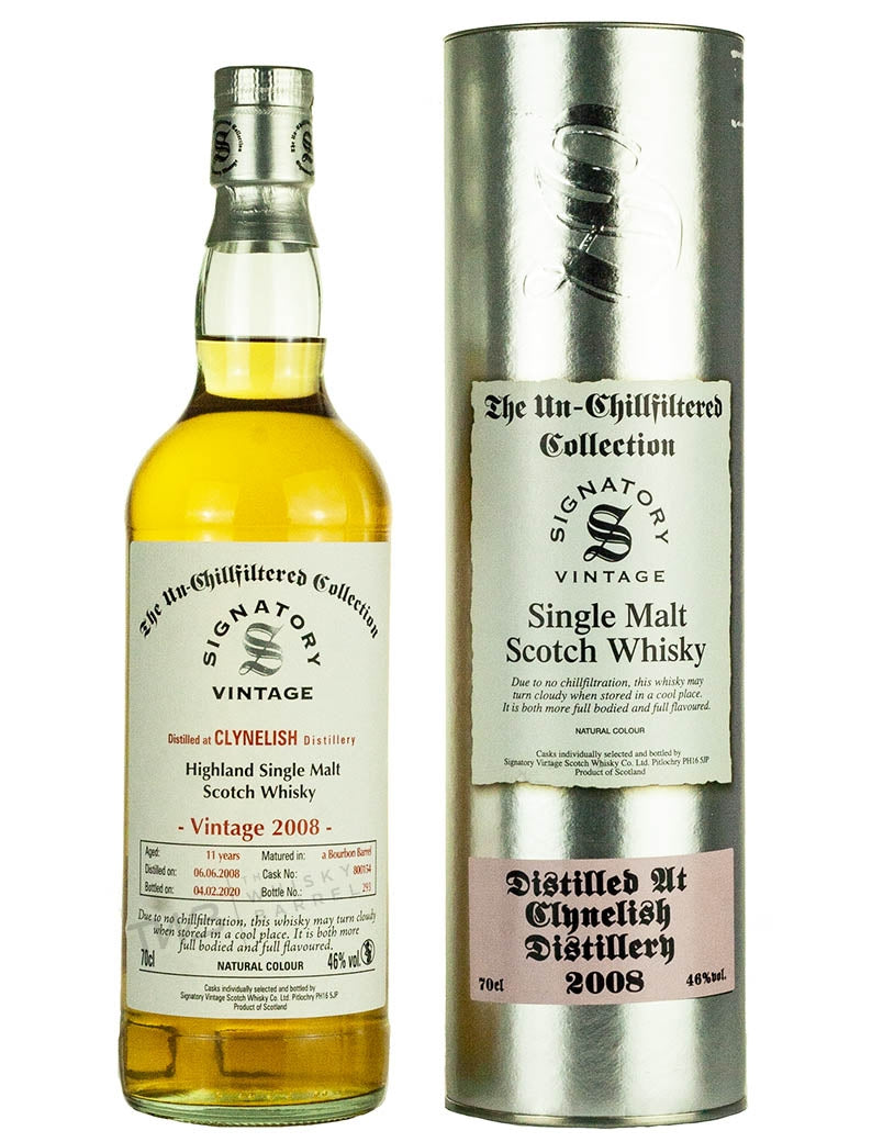 Clynelish 11 Year Old 2008 Signatory Un-Chillfiltered