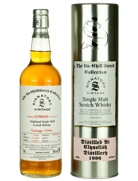 クライヌリッシュ 20年 1996 シグナトリー アンチルフィルタード - ザ