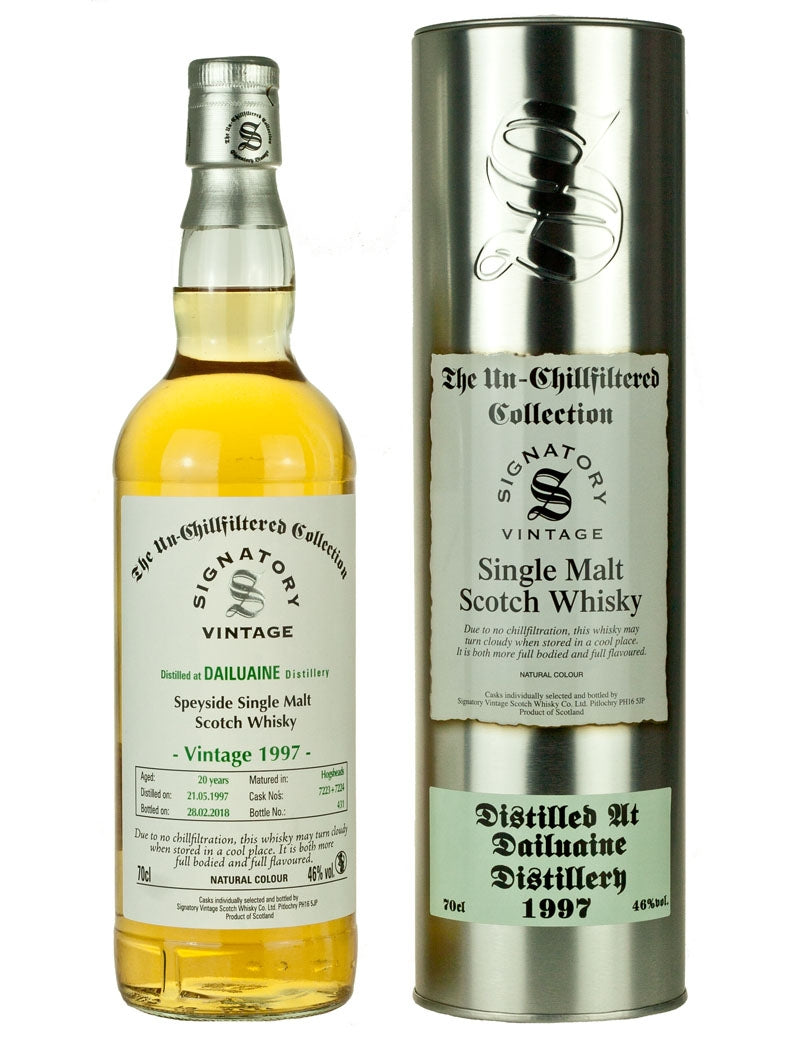 ダリューイン 20年 1997 シグナトリー ノンチルフィルタード
