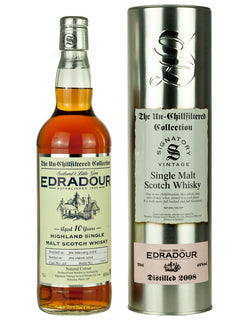 Edradour 10 Year Old 2008 Signatory Un-Chillfiltered