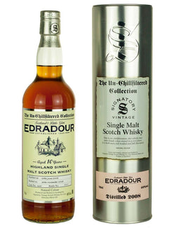 Edradour 10 Year Old 2008 Signatory Un-Chillfiltered