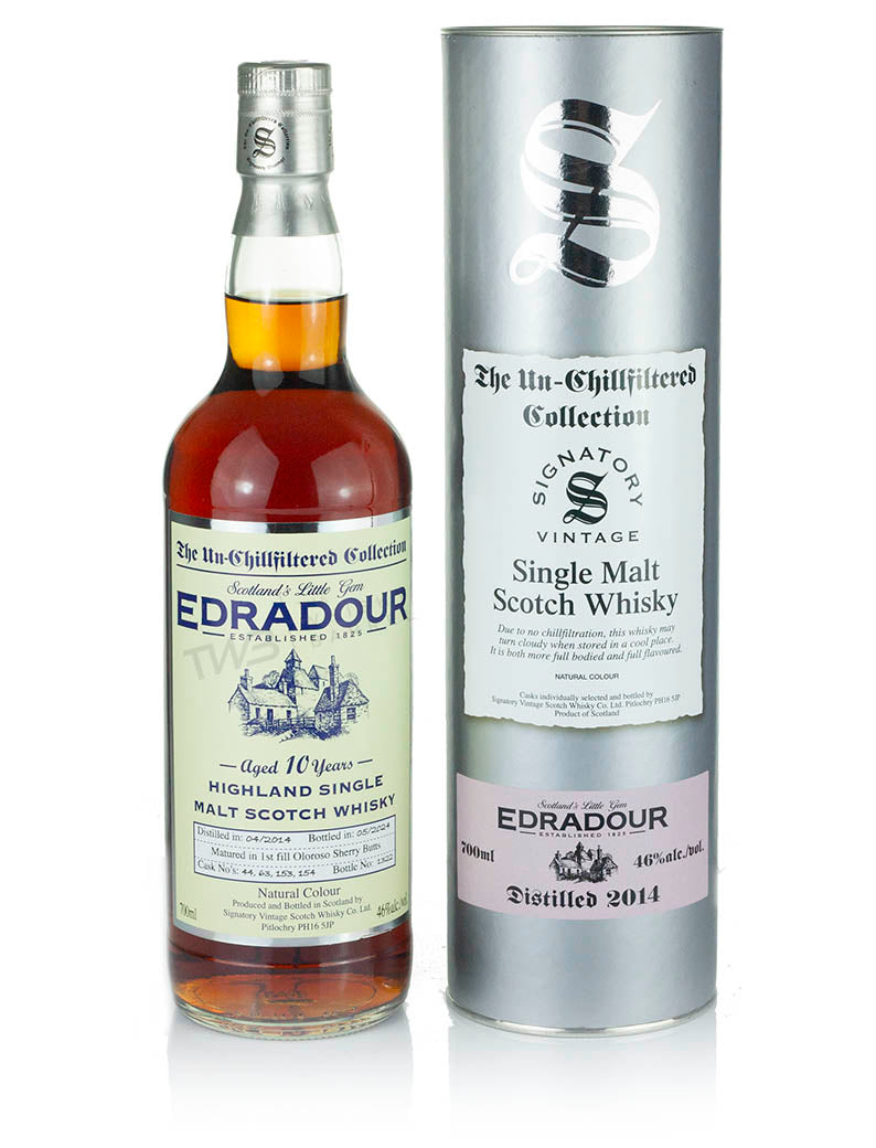 Edradour 10 Year Old 2013 Signatory Un-Chillfiltered