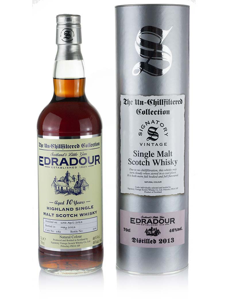 Edradour 10 Year Old 2013 Signatory Un-Chillfiltered