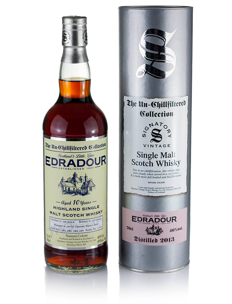 Edradour 10 Year Old 2013 Signatory Un-Chillfiltered