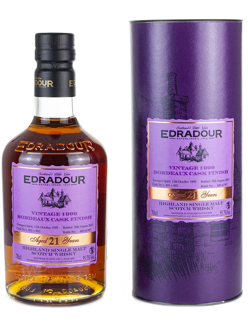 Edradour 21 Year Old 1999 Bordeaux Finish