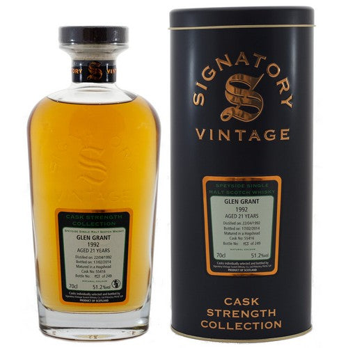 Glen Grant 21 Year Old 1992 Signatory