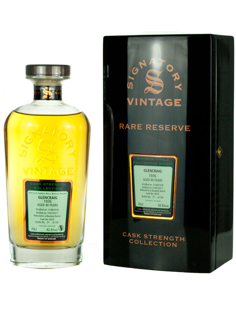 Glencraig 40 Year Old 1976 Signatory Rare Reserve
