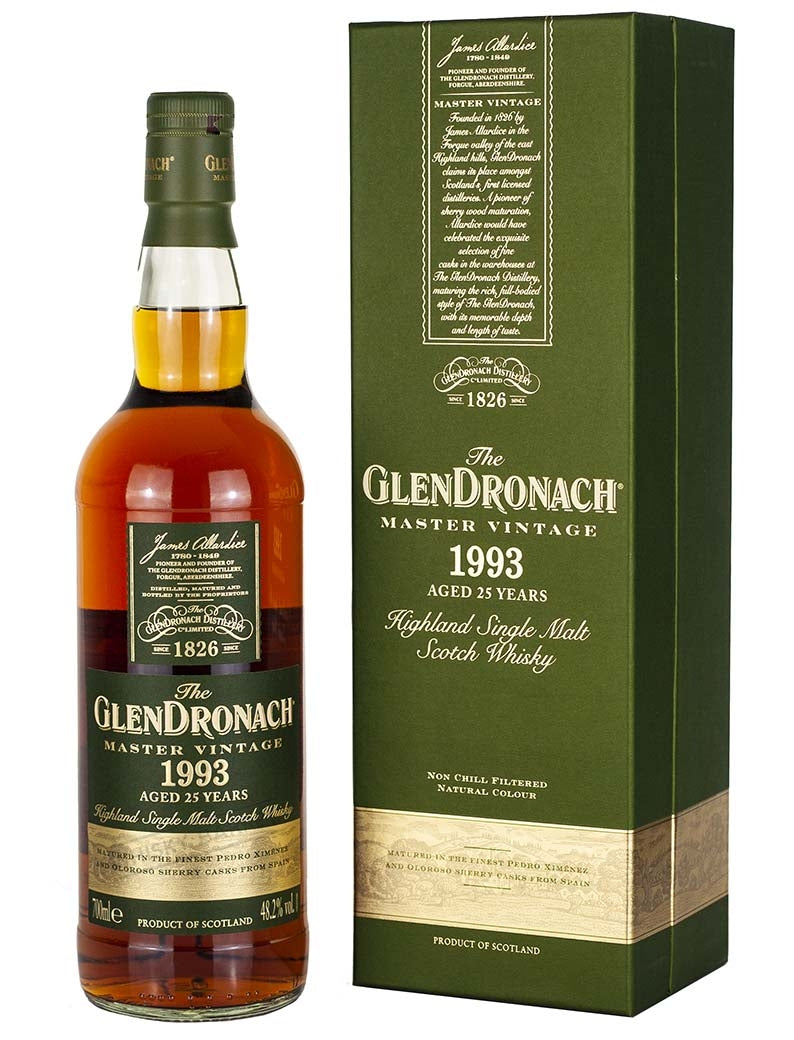 Glendronach 25 Year Old 1993 Master Vintage