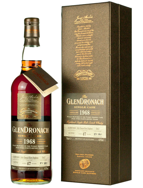 【空ボトル】GLENDRONACH 1968 シングルモルトウイスキー グレンドロナック 47年 1968年 バッチ13 - ザ・ウイスキー・バレル