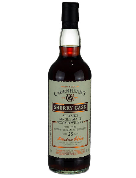 グレンロセス 25年 1997 カデンヘッド シェリーカスク – The Whisky Barrel