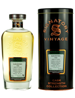 グレンロセス 27年 1990 シグナトリー カスクストレングス