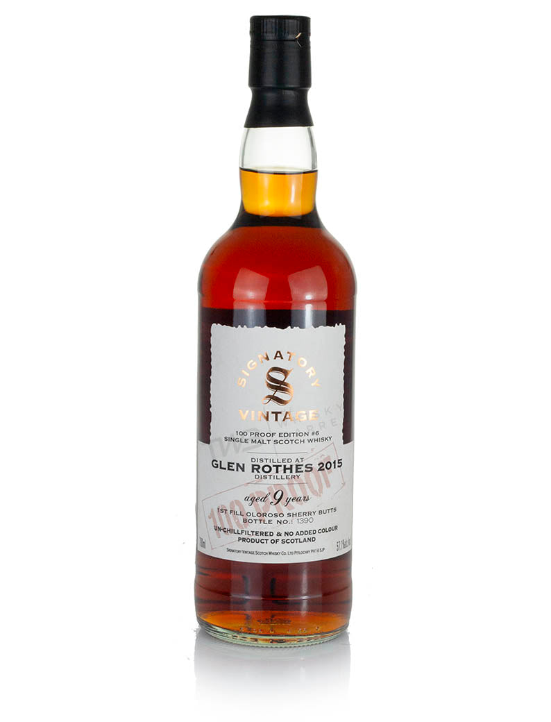 Glenrothes 9 Year Old 2015 Signatory 100-Proof Edition #6