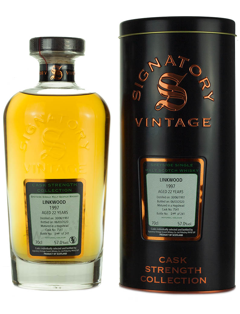 Linkwood 22 Year Old 1997 Signatory Cask Strength
