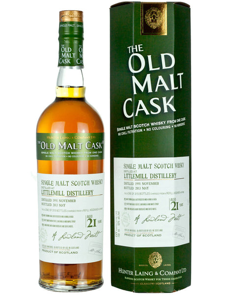Littlemill 21 Year Old 1991 Old Malt Cask #9822 | The Whisky Barrel