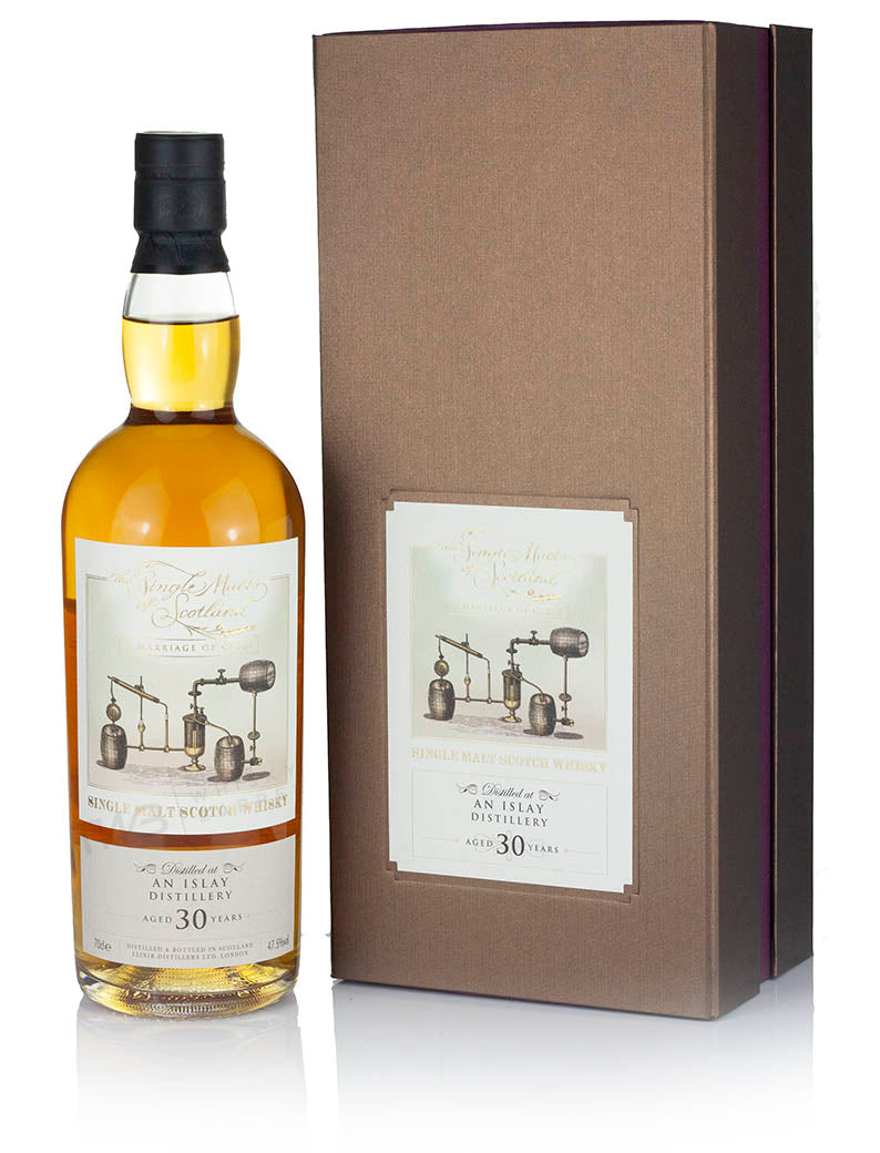 Mystery Malt An Islay Distillery 30 Year Old Single Malts of Scotland Marriage