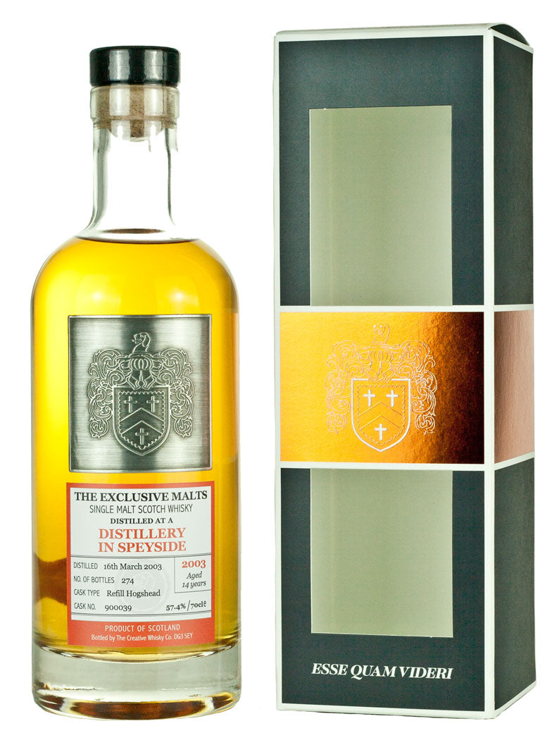 Kininvie Secret Speyside 14 Year Old 2003 Exclusive Malts
