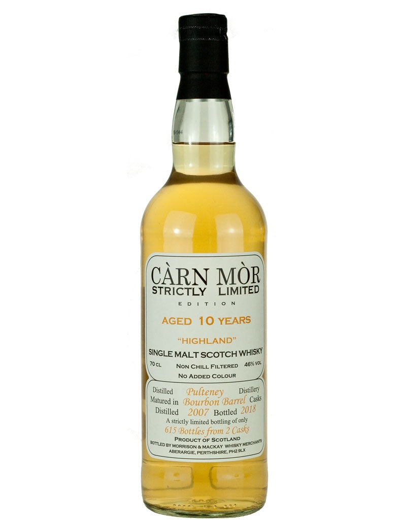 Old Pulteney 10 Year Old 2007 Carn Mor Strictly
