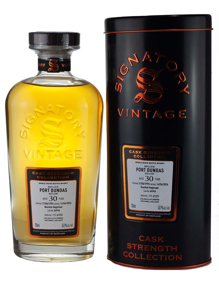 Port Dundas 30 Year Old 1995 Signatory Cask Strength