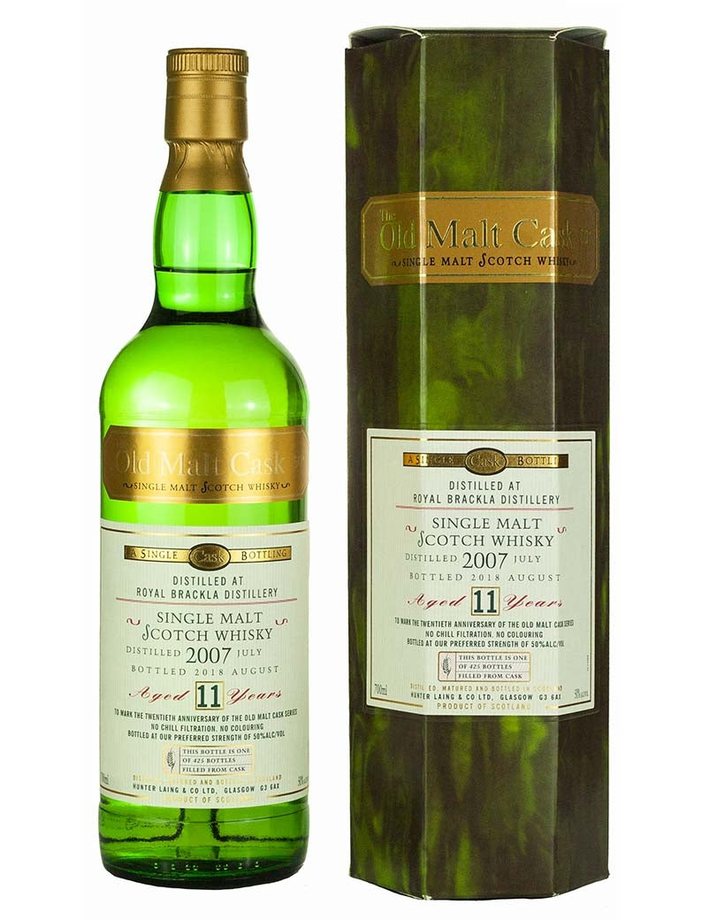 Royal Brackla 11 Year Old 2007 Old Malt Cask 20th Anniversary