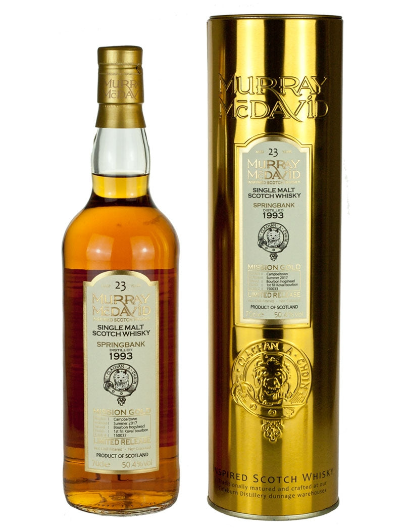Springbank 23 Year Old 1993 Murray McDavid Mission Gold