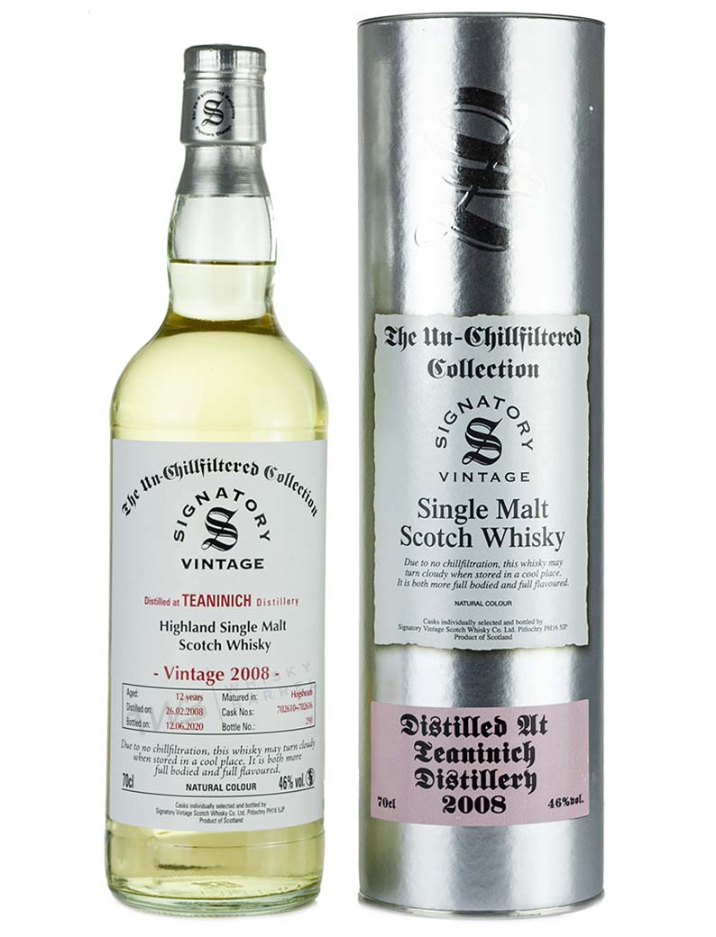 Teaninich 12 Year Old 2008 Signatory Un-Chillfiltered