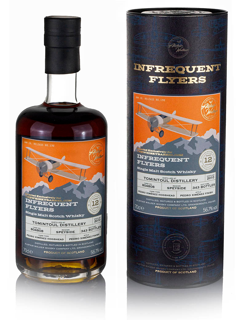 Tomintoul 12 Year Old 2010 Infrequent Flyers for TWB